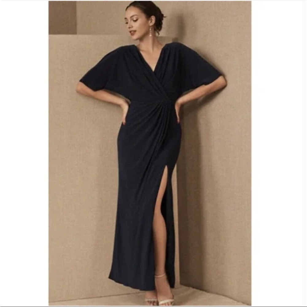 BHLDN Thornton Jersey Dress ~ size 4 ~ Navy Blue